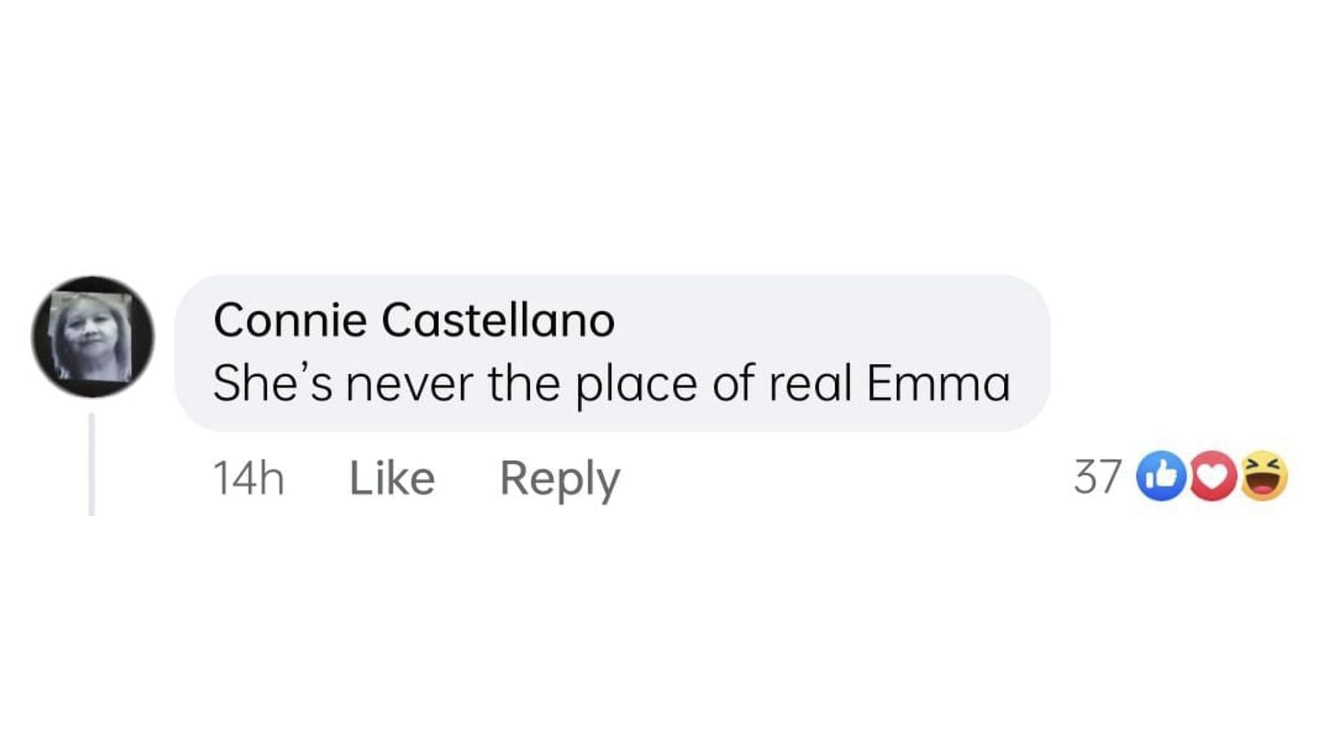 Comment by the fan (Image via Facebook / General Hospital)