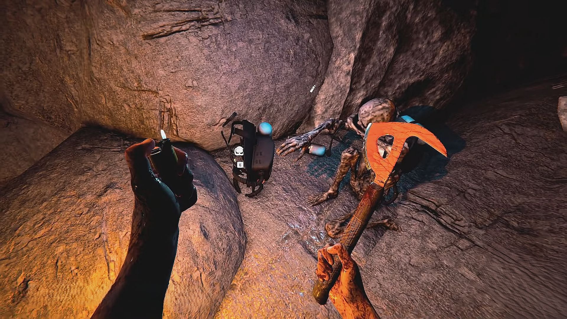 Collecting the item in the survivor horror title (Image via Endnight Games/Youtube@Dataless822)