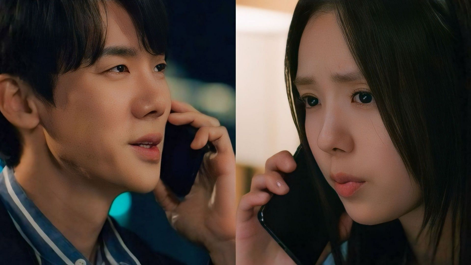 Yoo Yeon-seok and Chae Soo-bin in episode 7 of When the Phone Rings (Image via Netflix)