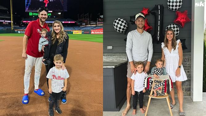 "Wanted to slide like daddy" - Trea Turner's wife Kristen shares their son Beckham channeling Phillies superstar father in sliding practice