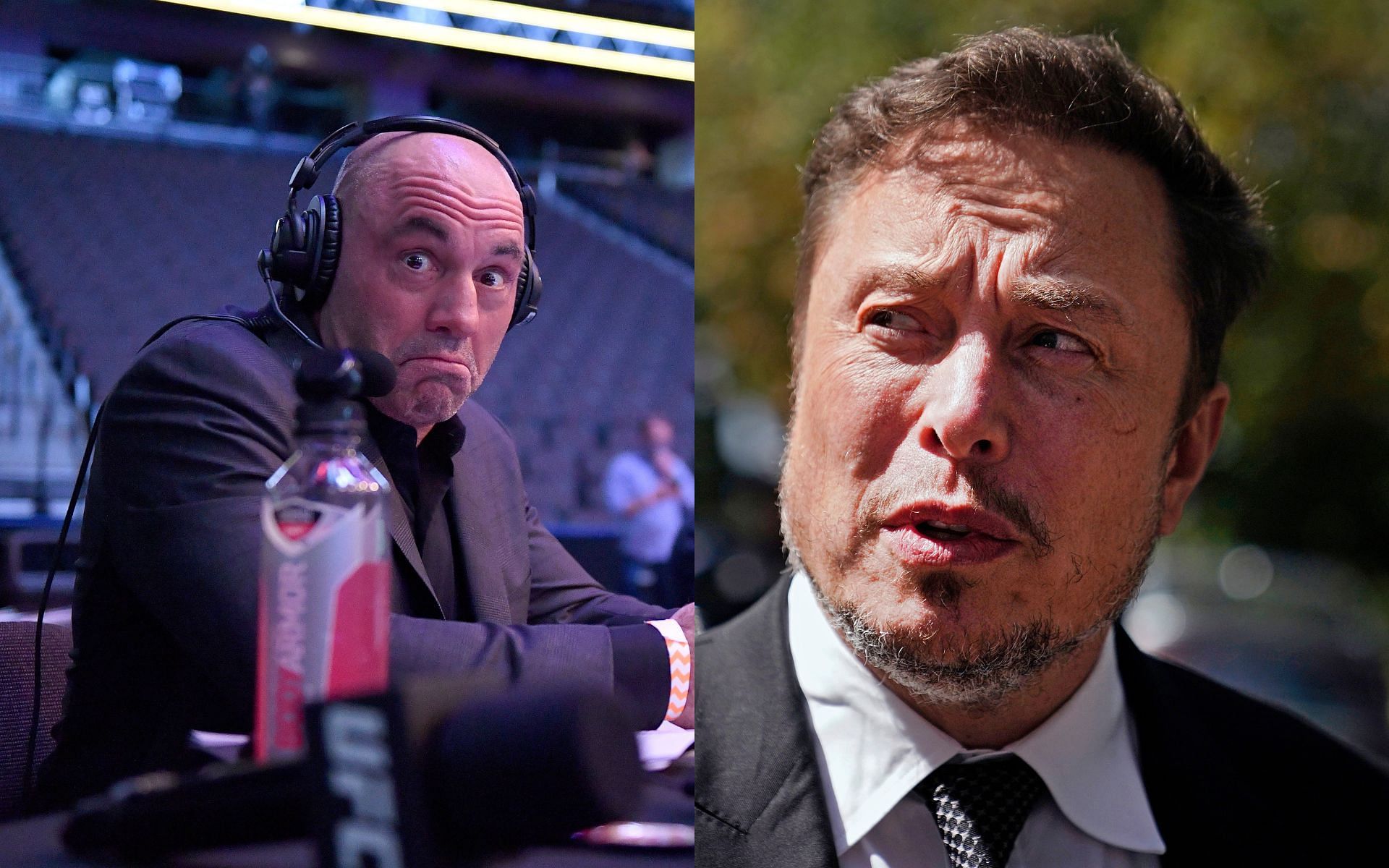 Joe Rogan (left) and Elon Musk (right) have often called to protect freedom of speech on the internet and beyond [Images courtesy: Getty Images]