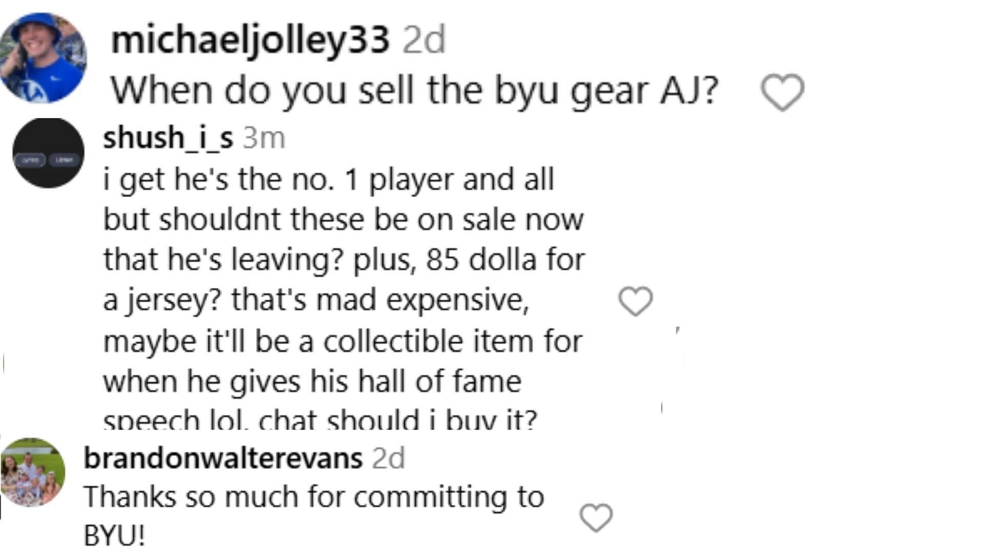 Hoops fans react to BYU signee AJ Dybantsa&#039;s IG post about his jersey