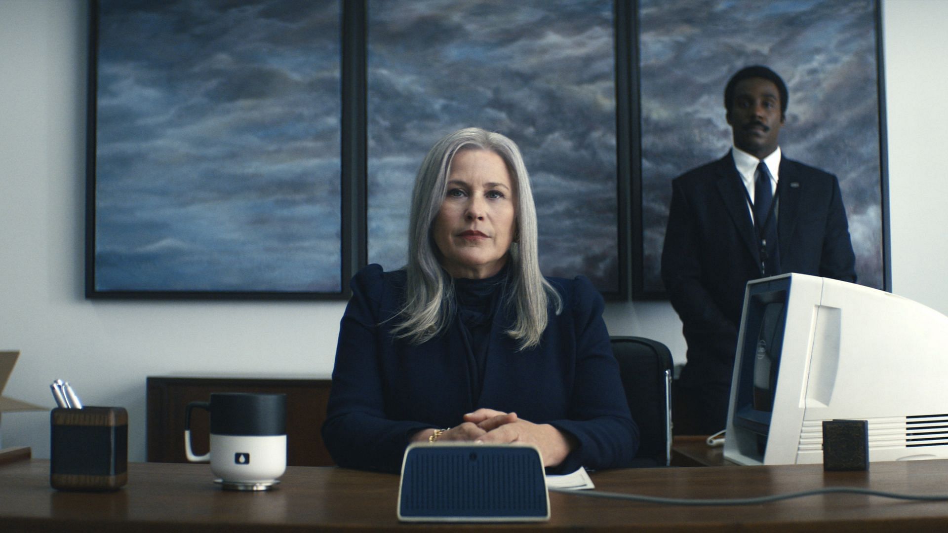 Patricia Arquette and Tramell Tillman in Severance (Image via Apple TV+)