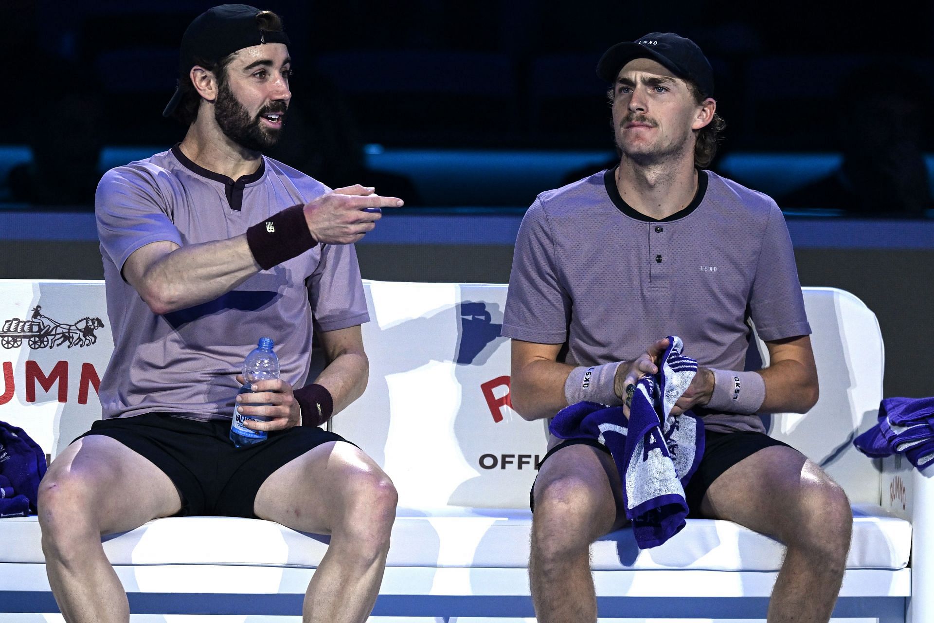 Thompson and Purcell at the Nitto ATP Finals 2024 - Source: Getty