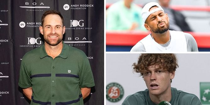 Andy Roddick 'rolls his eyes' at Nick Kyrgios, Denis Shapovalov & others over their criticism of Jannik Sinner amid doping controversy