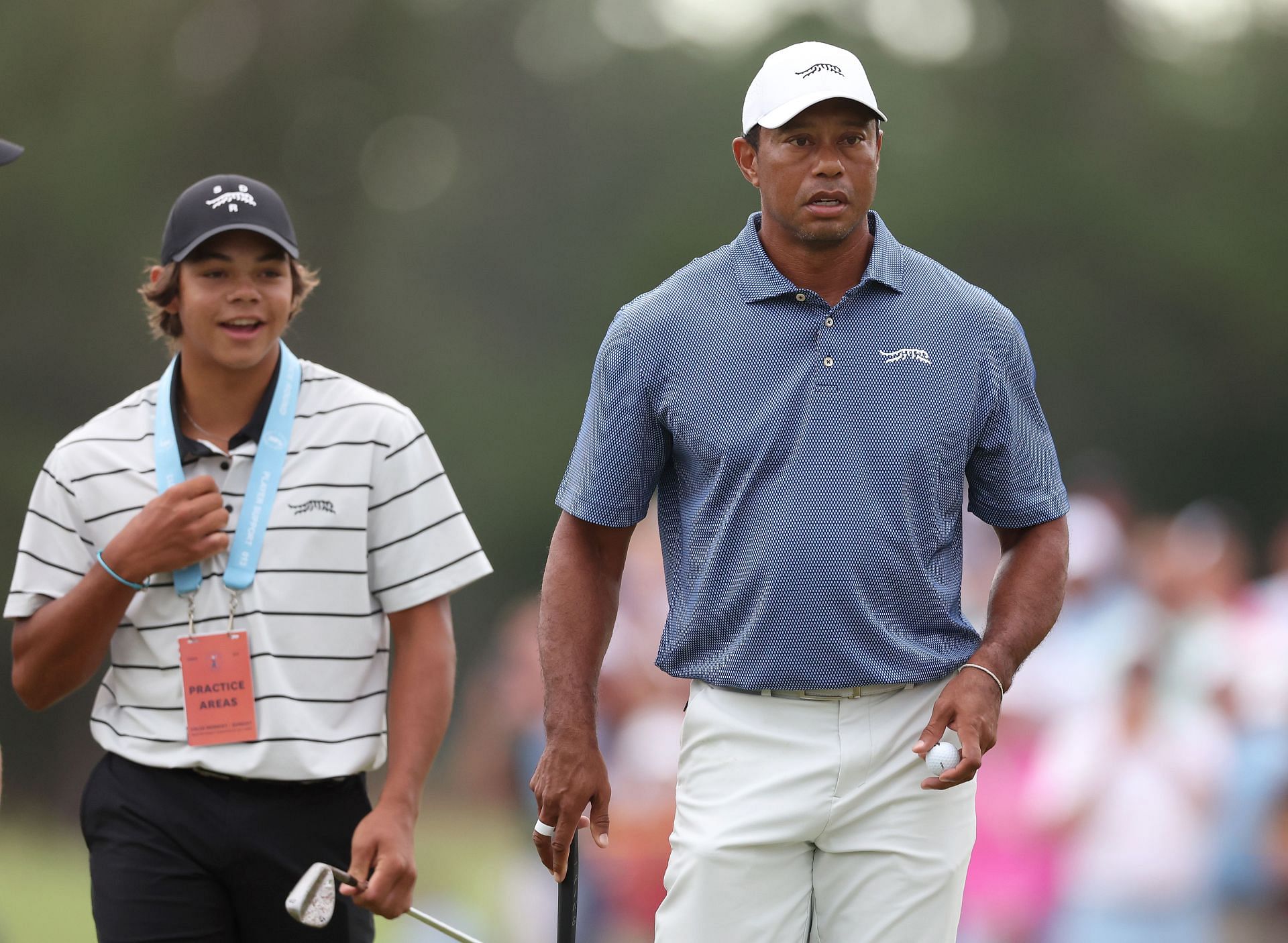 Tiger Woods and Charlie (Source: Getty)