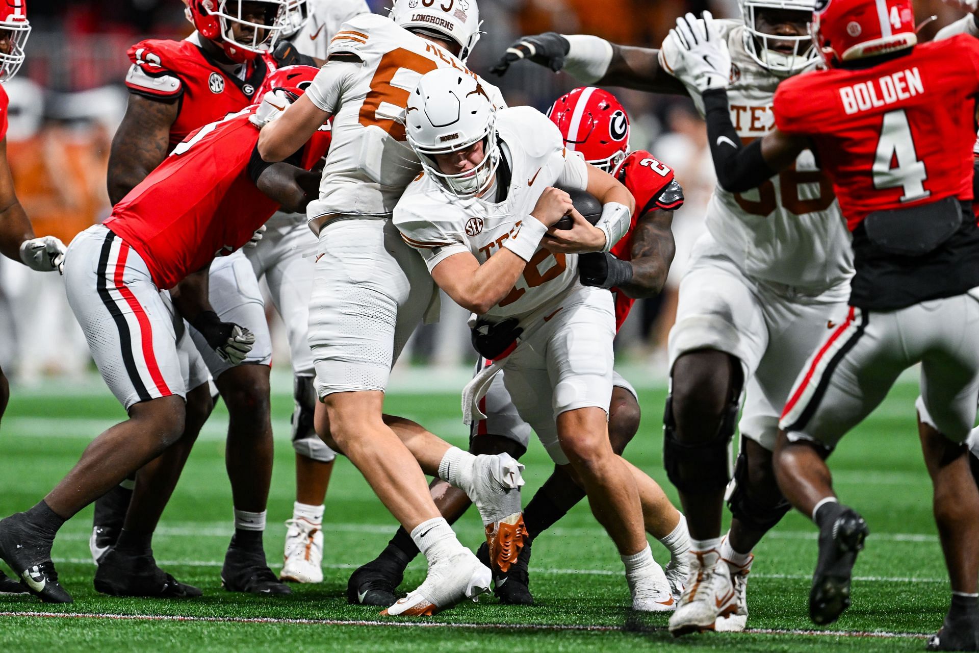 COLLEGE FOOTBALL: DEC 07 SEC Championship Game - Georgia vs Texas - Source: Getty