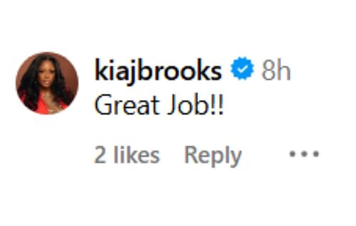 Kia Brooks' comment on JuJu Watkins' post