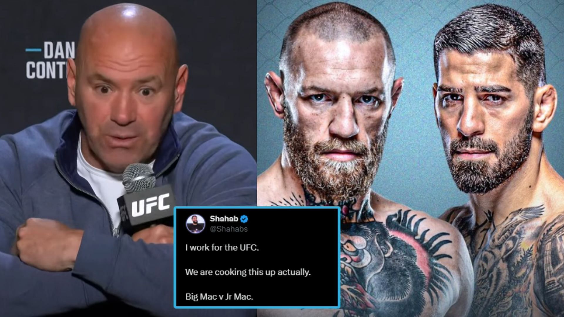 Conor McGregor: “Big Mac vs. Jr. Mac” - MMA X explodes as Dana White’s ...