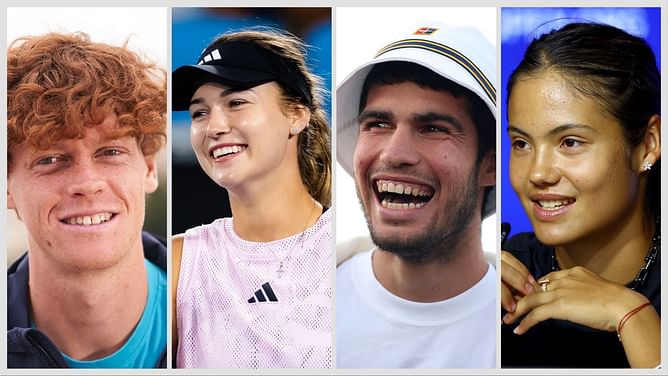 Where are tennis players training during 2024 off-season ft, Jannik Sinner and girlfriend Anna Kalinskaya, Carlos Alcaraz, Emma Raducanu