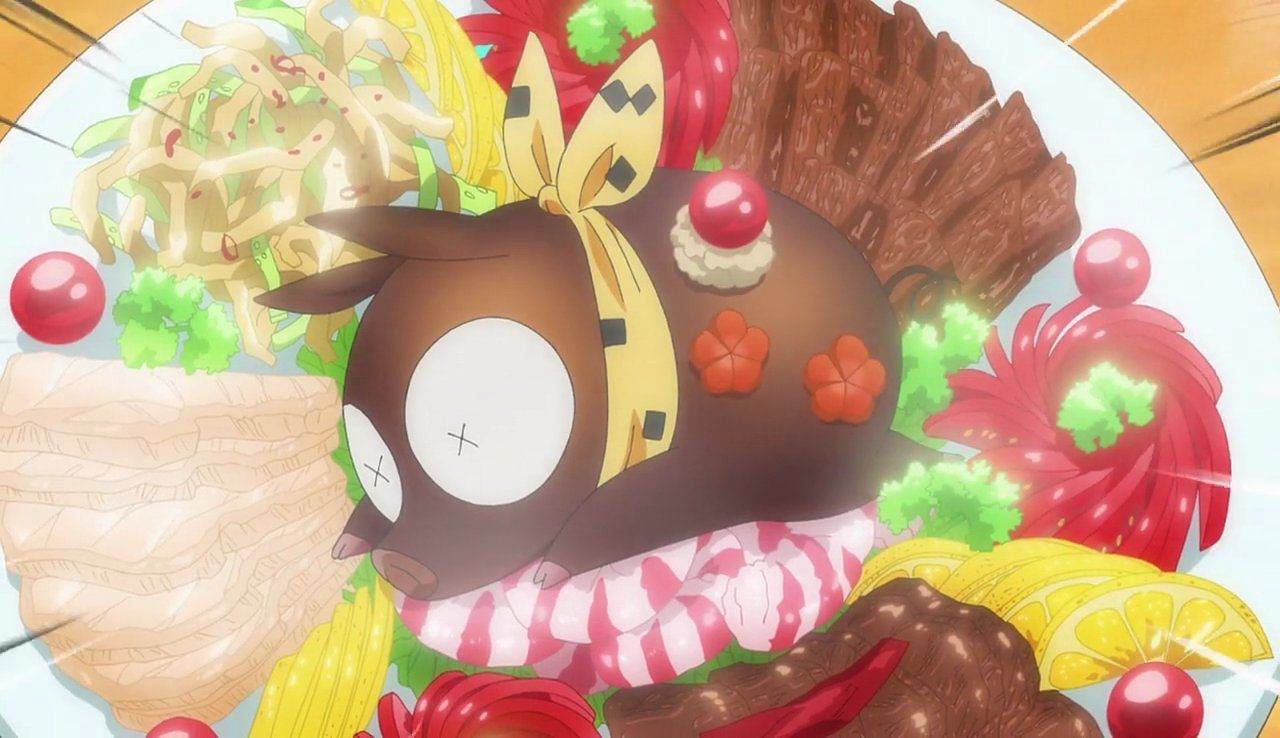 A cooked pig Ryoga as seen in the most recent episode (Image via MAPPA).