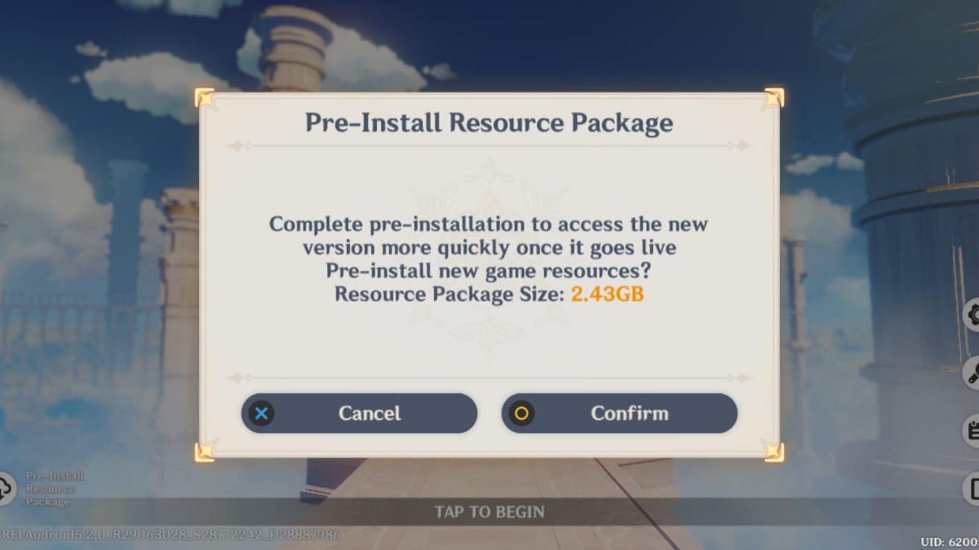 How to prelaod on Android and iOS (Image via HoYoverse)