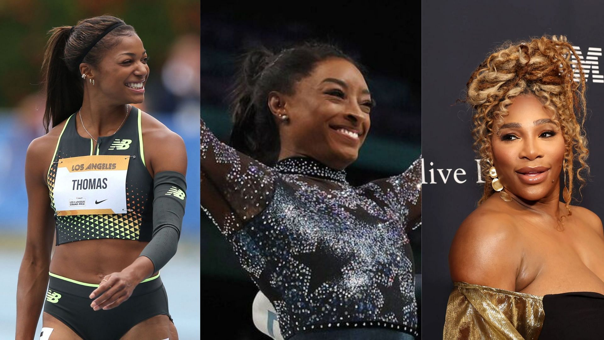 Gabby Thomas reacts on Serena Williams and Simone Biles meeting each other [Image Source : Getty]