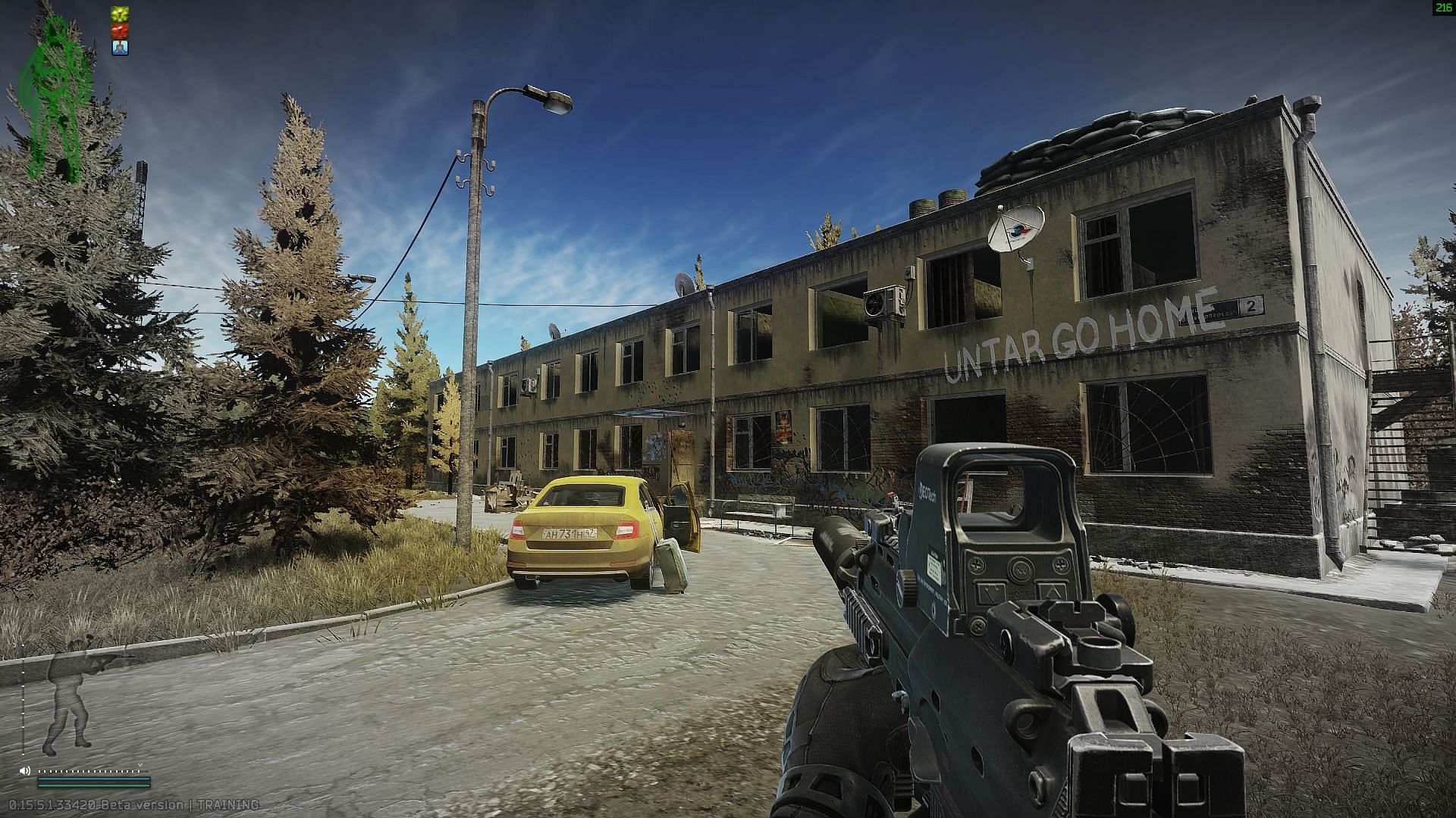 The two-story dorm building on Customs (Image via Battlestate Games)