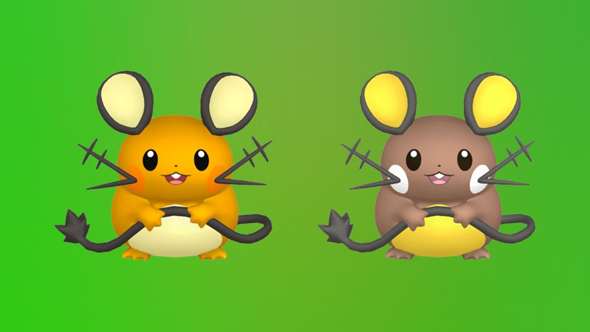 Dedenne shiny comparison (Image via TPC)