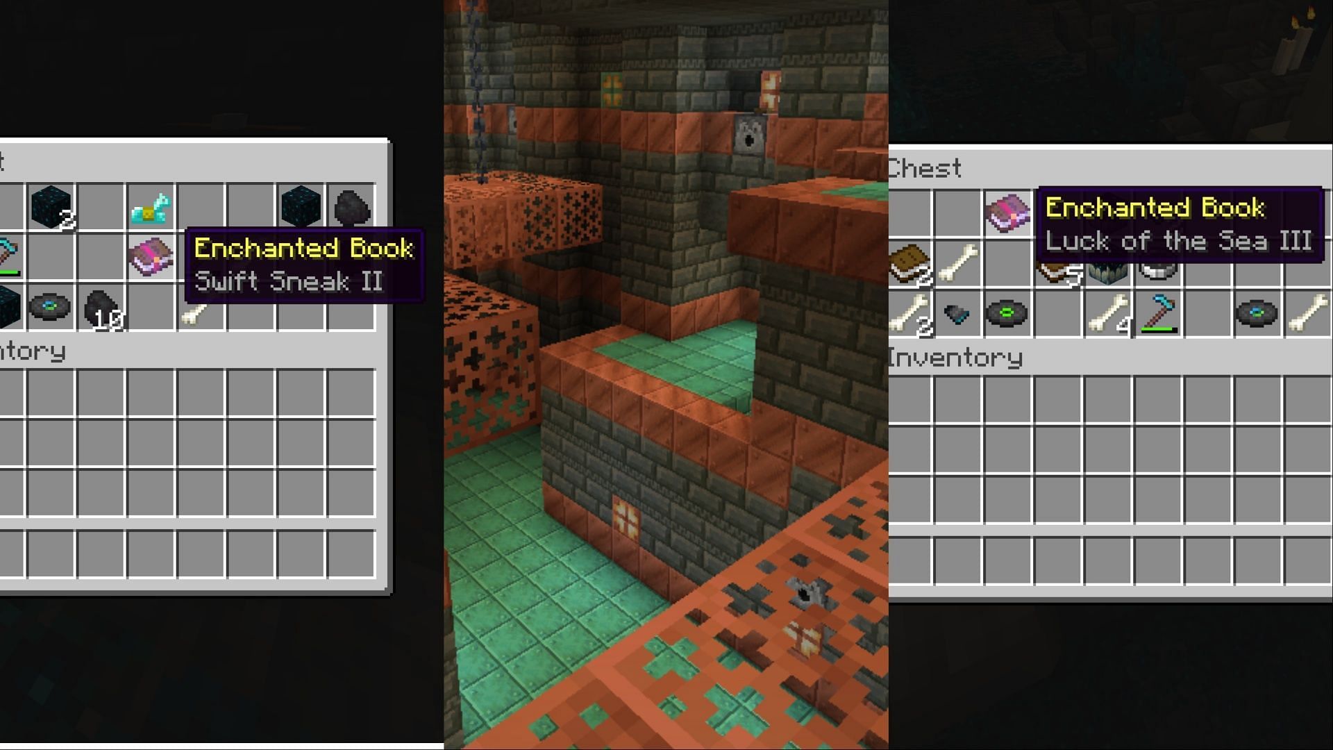 New structures have specific enchantments (Image via Mojang)