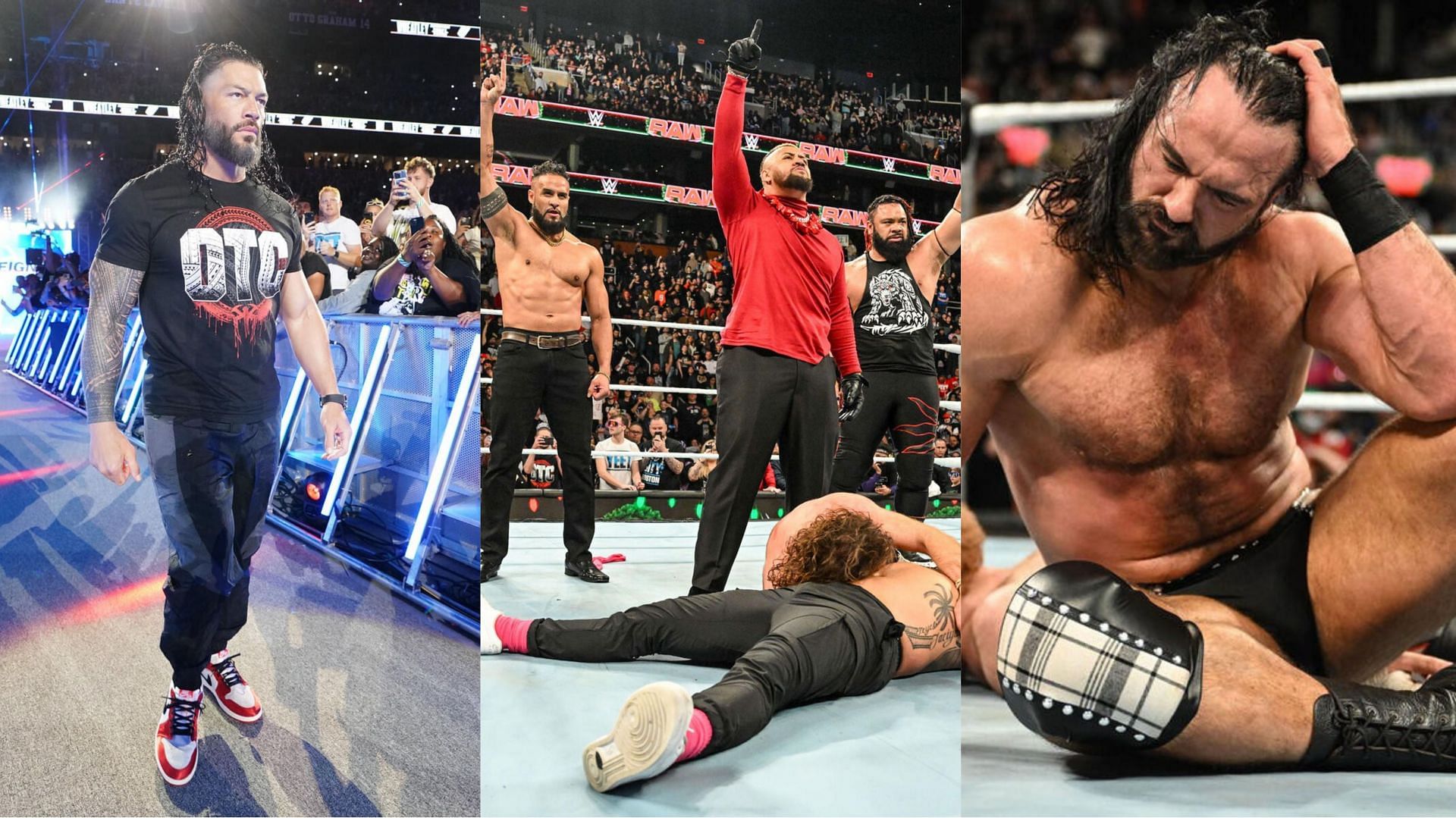 WWE Raw, Roman Reigns, Drew Mcintyre, Solo Sikoa, Bloodline, 