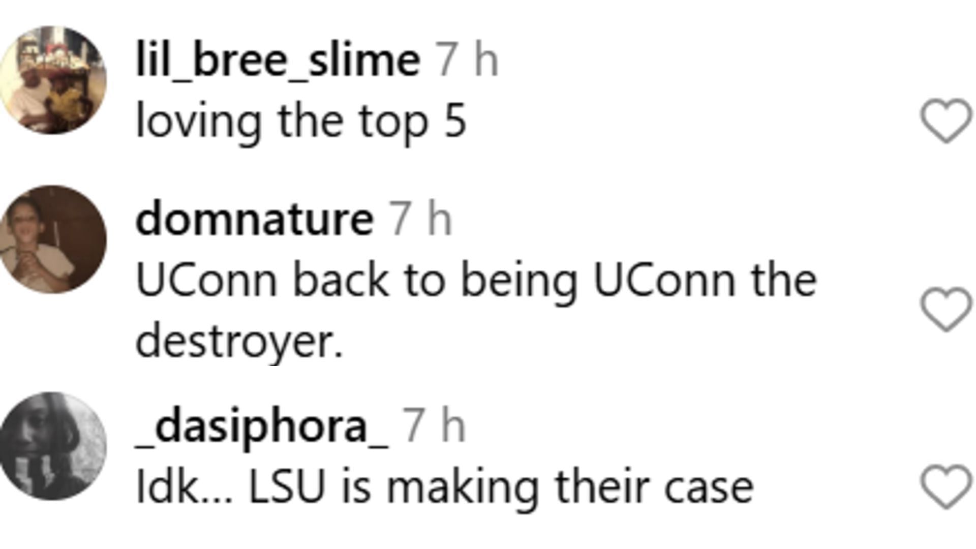 Other fans believed the AP Top 25 was accurate in ranking the Huskies and the Tigers.