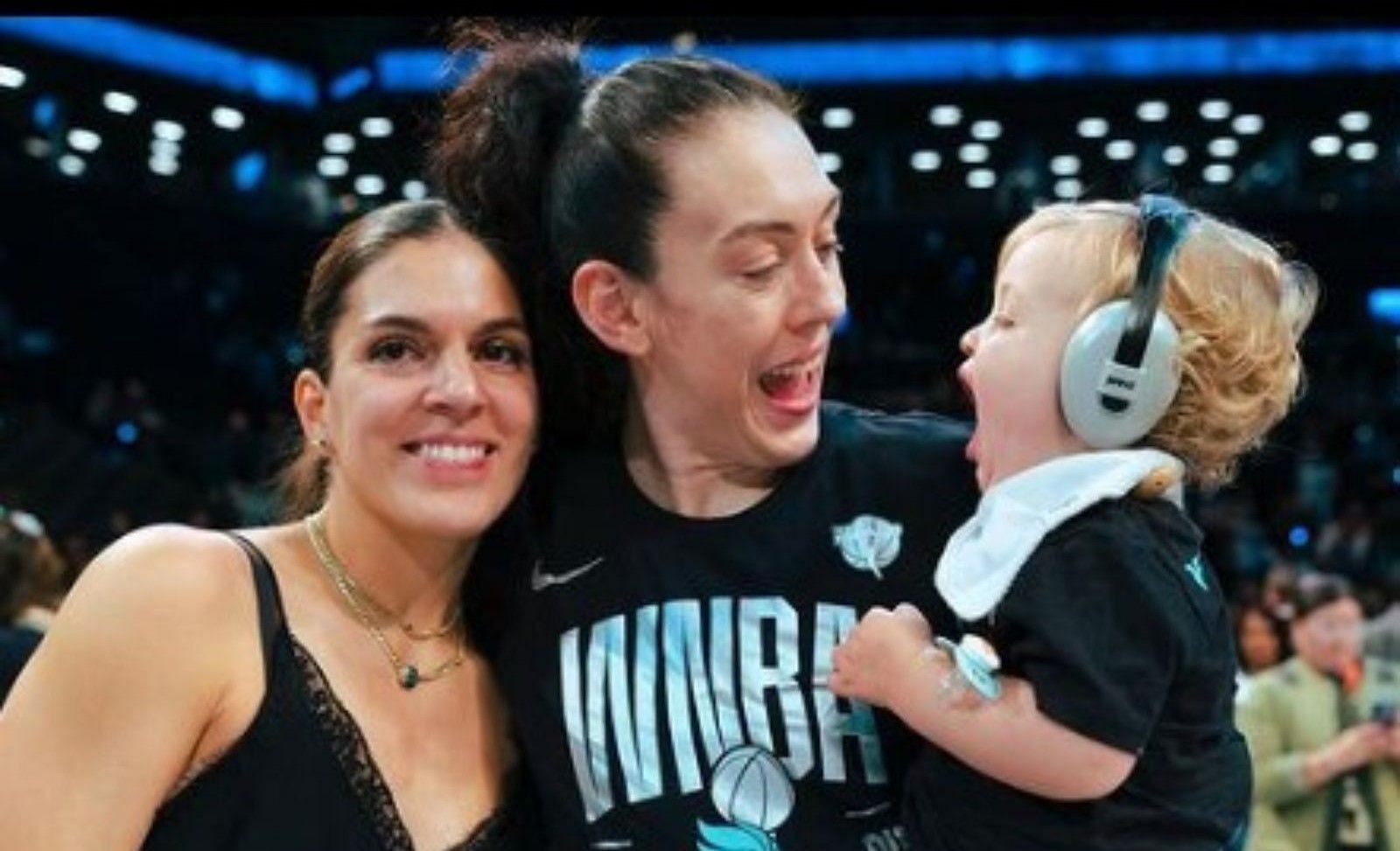 Breanna Stewart gives props to wife Marta Xargay for the important she is playing in their family. (Photo from Breanna Stewart