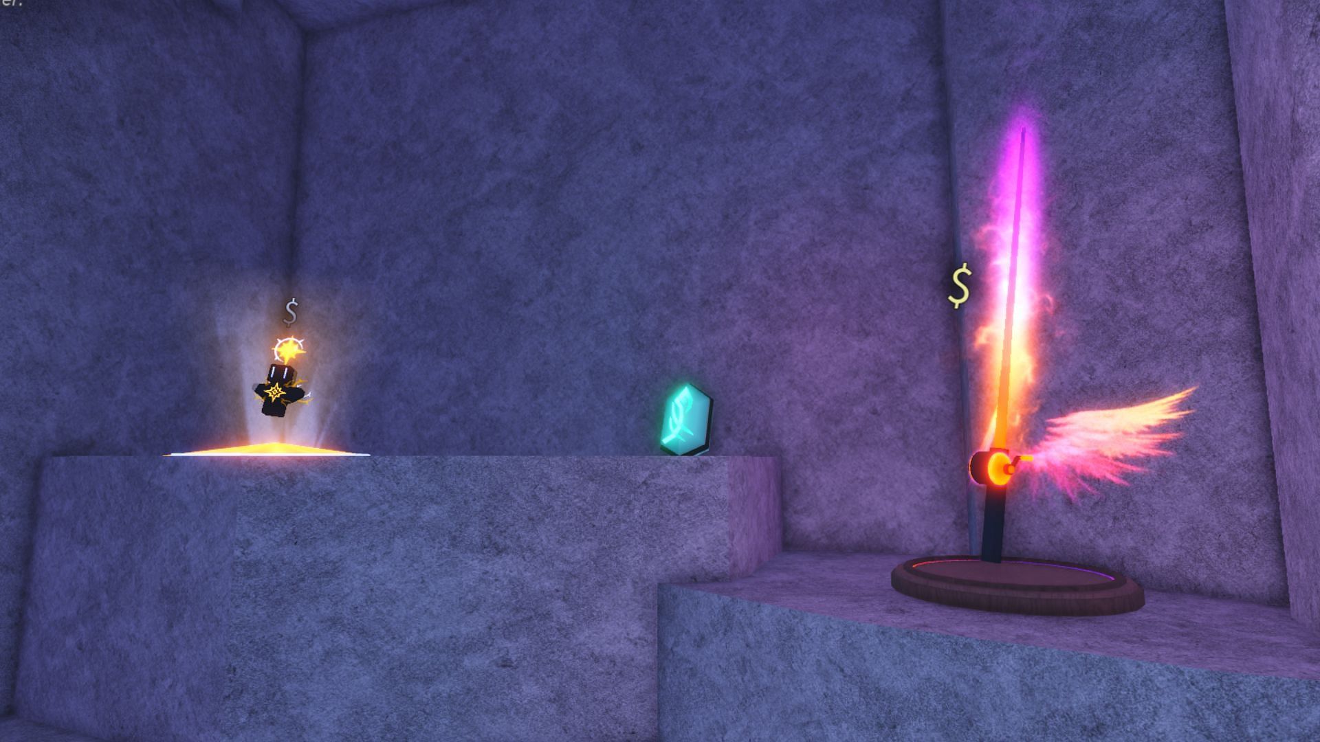 You can find other items alongside the Earth Fragment in the cave (Image via Roblox)