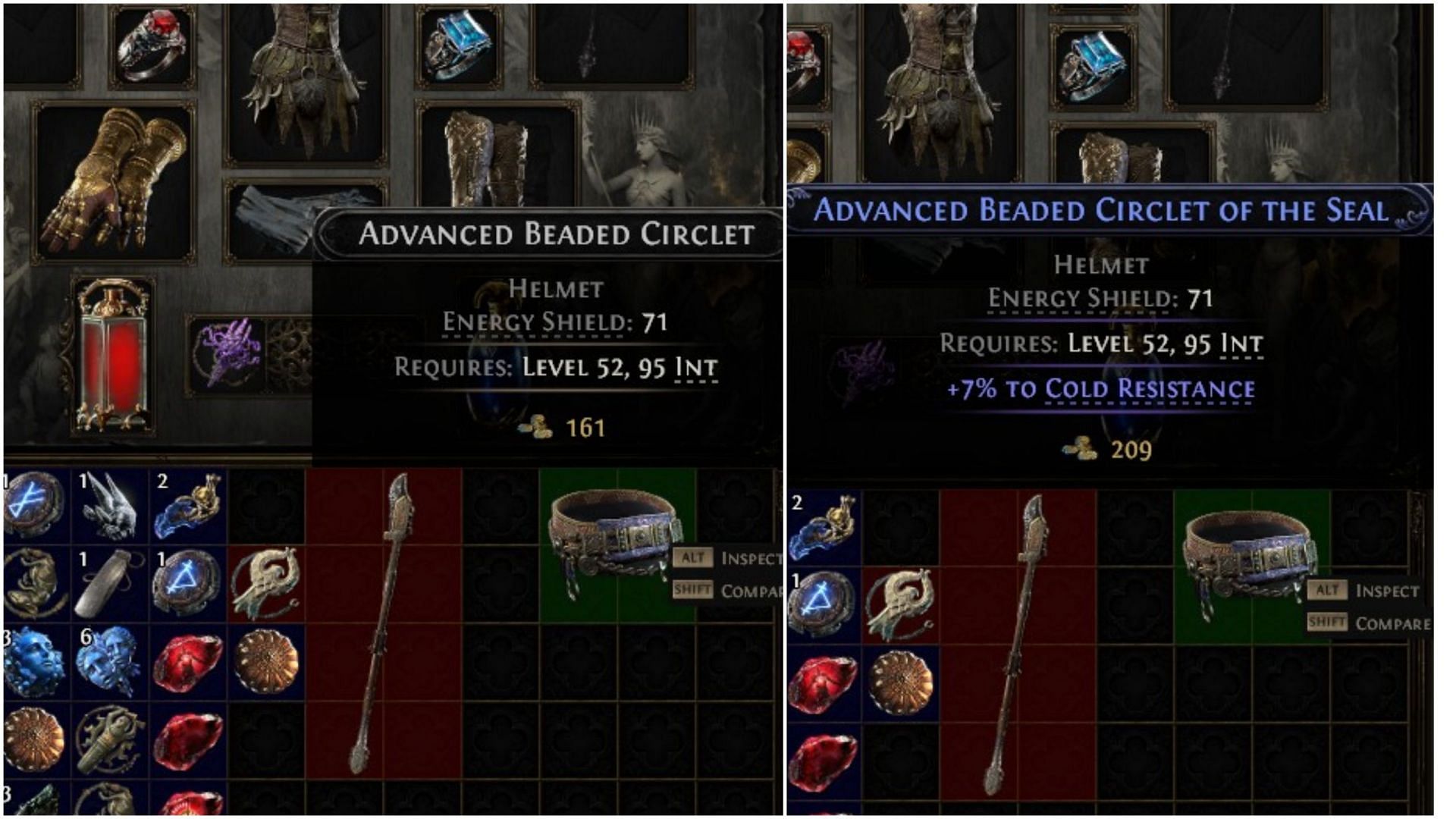 Item normal vs Magic Essence in Path of Exile 2 (Image via Grinding Gear Games)