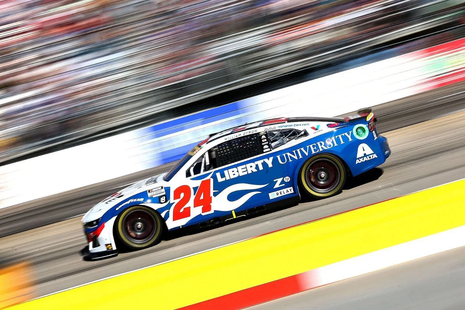 Liberty University sponsoring Hendrick Motorsports (Photo by David Jensen/Getty Images)