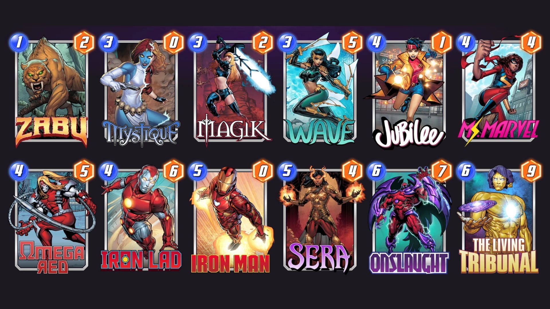 The Red Tribunal deck is a high-synergy Marvel Snap Omega Red deck (Image via Nuverse)