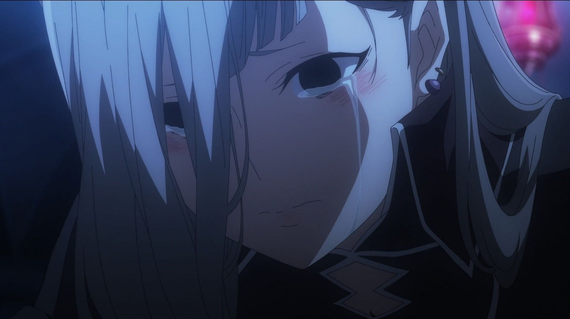 Horn, as seen crying in Danmachi season 5 episode 9 (Image via J.C.Staff)