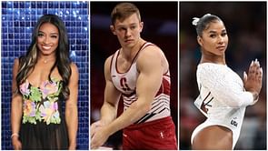 WATCH: Simone Biles' GOAT teammate Ian Gunther hilariously fails as he attempts gymnastics with nails after being inspired by Jordan Chiles