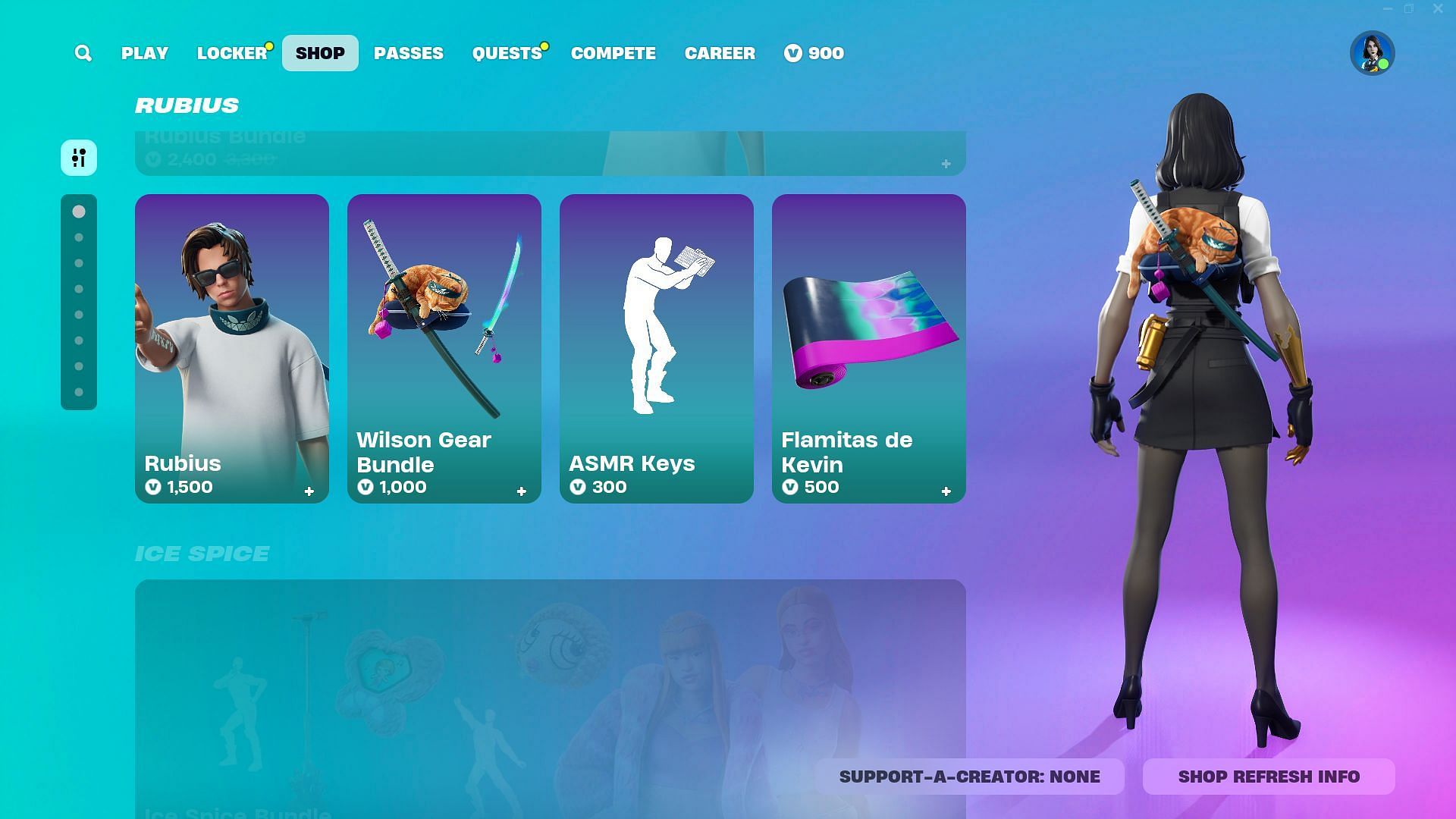 You can individually purchase other cosmetics associated with Rubius (Image via Epic Games)