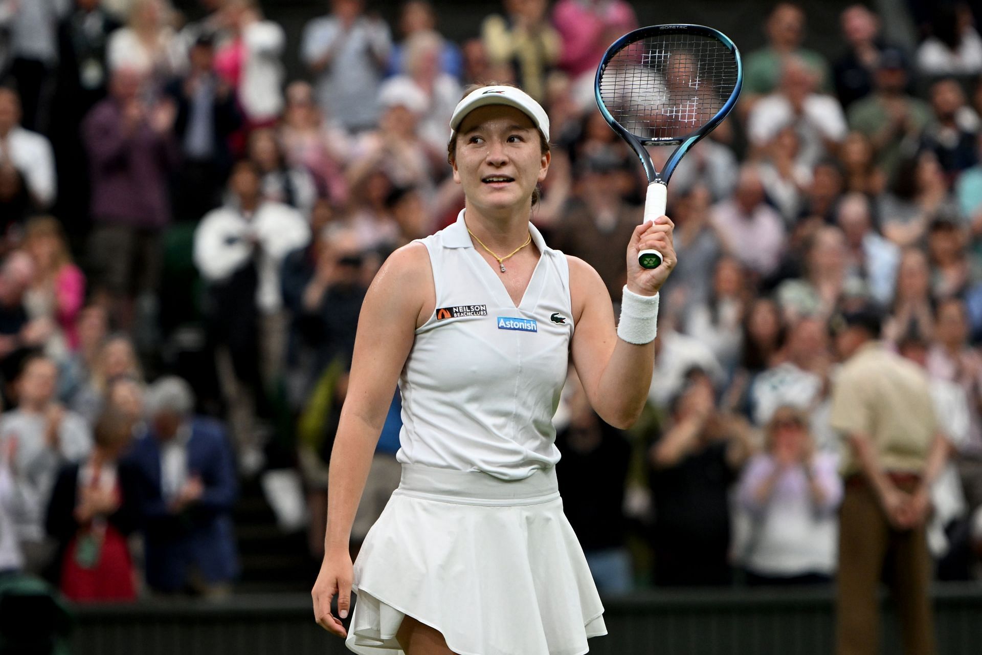 Lulu Sun pictured at the 2024 Wimbledon Championships (Source: Getty)