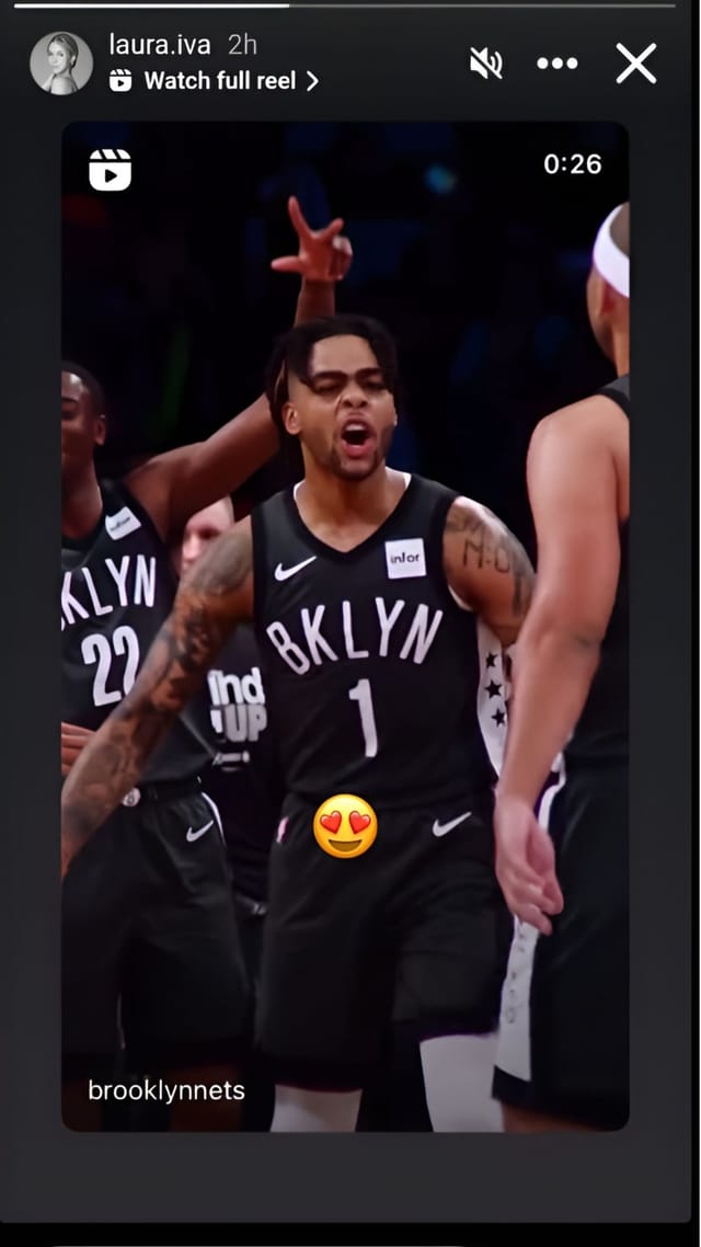 D'Angelo Russell's girlfriend Laura Ivaniukas reacts to ex-Laker ...