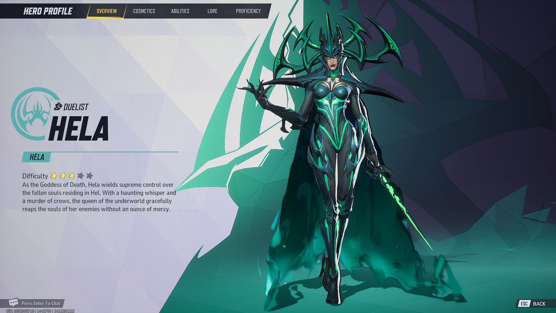 Hela is a counter to Marvel Rivals Namor (Image via NetEase Games)