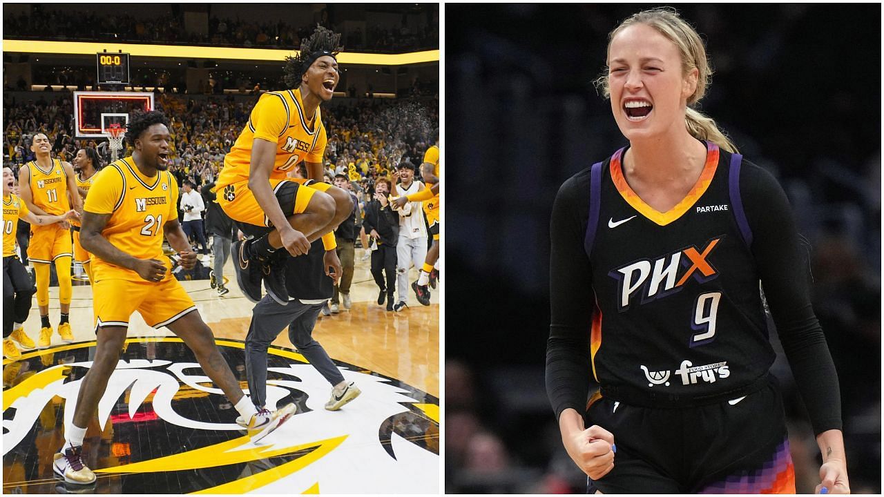 Sophie Cunningham gets fired up as Missouri stuns No. 10 Kansas in border war thriller. (Photos: IMAGN)