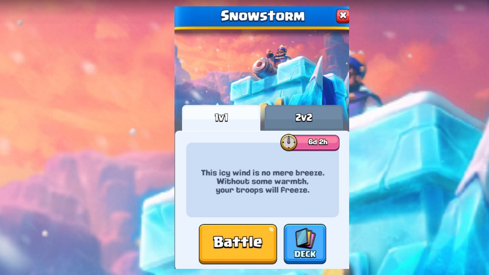 The Free mode also offers 2v2 battles (Image via Supercell)