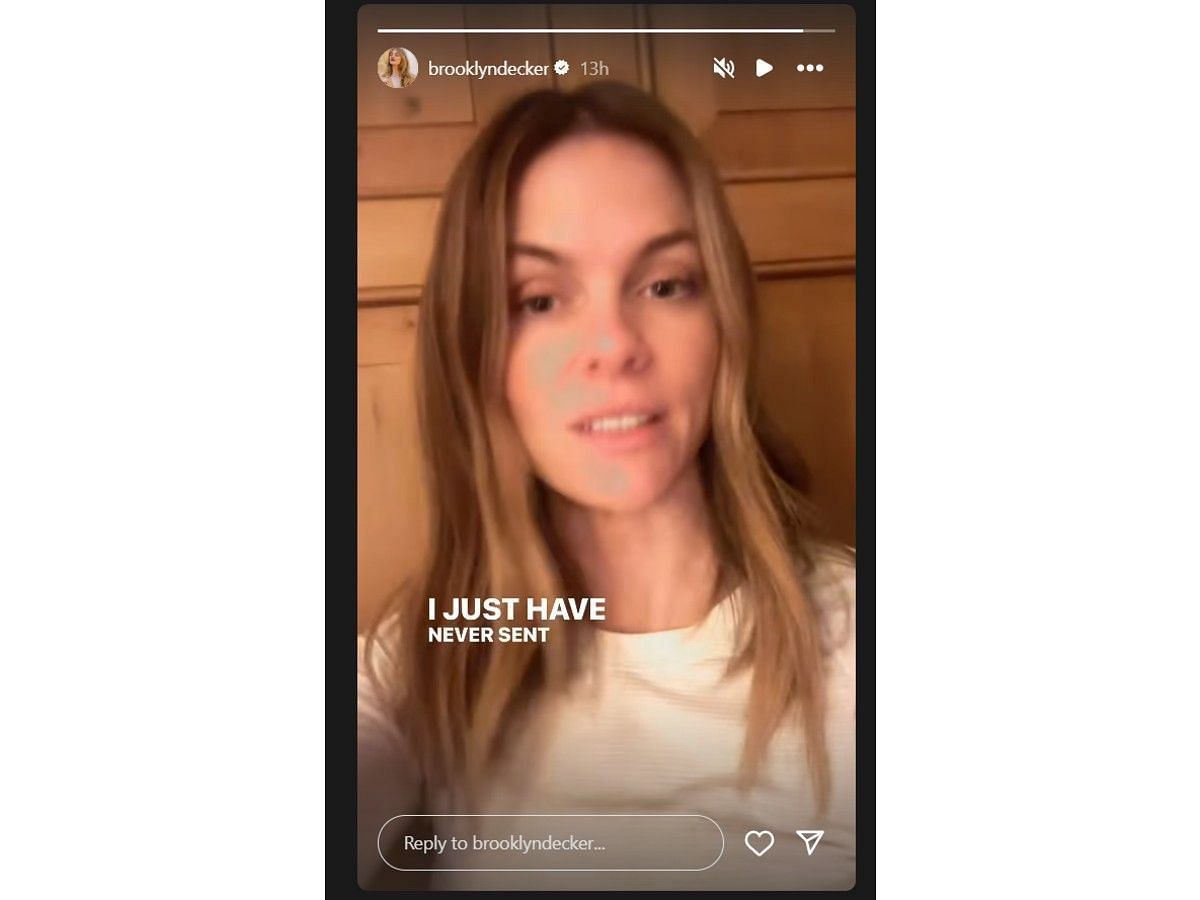 Brooklyn Decker&#039;s Instagram story