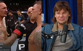 Theo Von recounts calling cops during Dustin Poirier and Max Holloway's fight over "jewelry": "Male-on-male domestic down!"