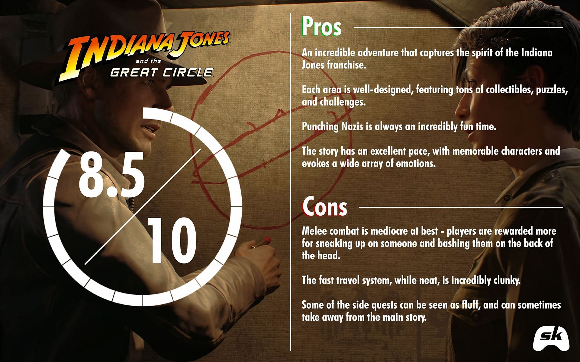 Indiana Jones and the Great Circle is a remarkable experience (Image via Sportskeeda)