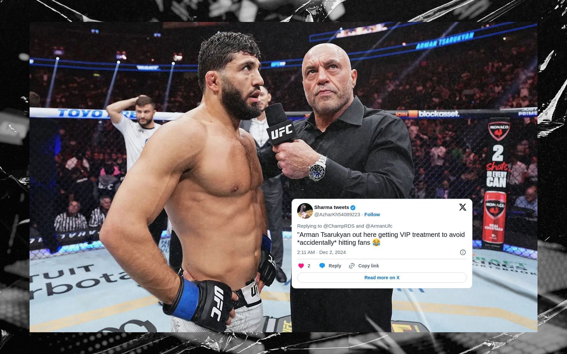 Fans react to UFC hiring personal security for Arman Tsarukyan after recent controversy. [Image courtesy: Getty Images]