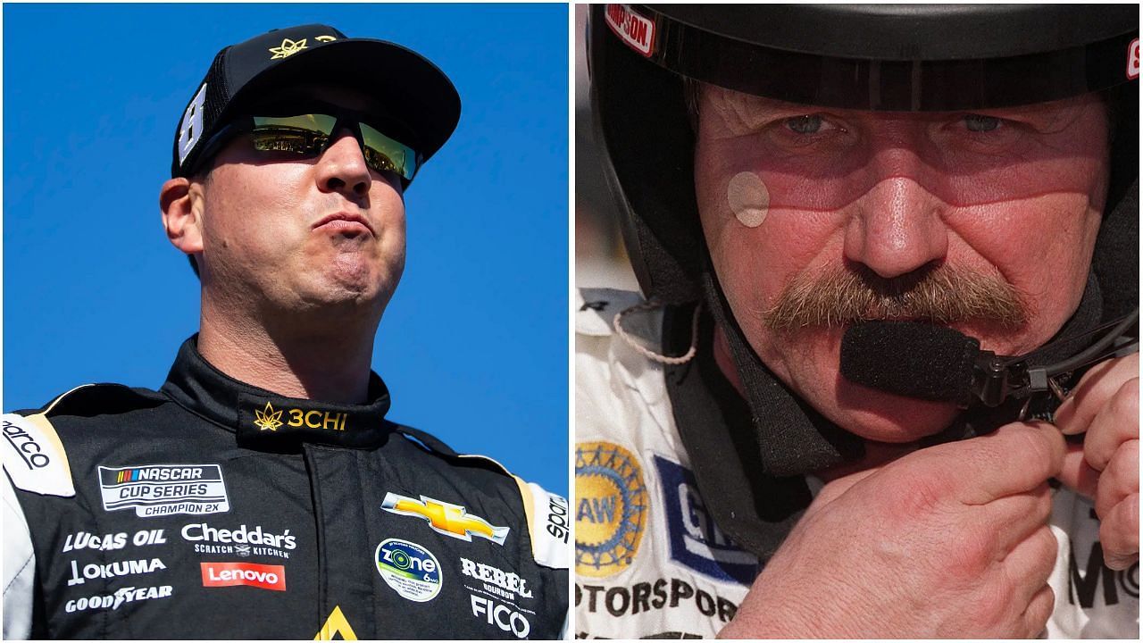 NASCAR Driver Kyle Busch (L), 7-time Cup Series champion, Dale Earnhardt Sr. (R) [Source: Getty]