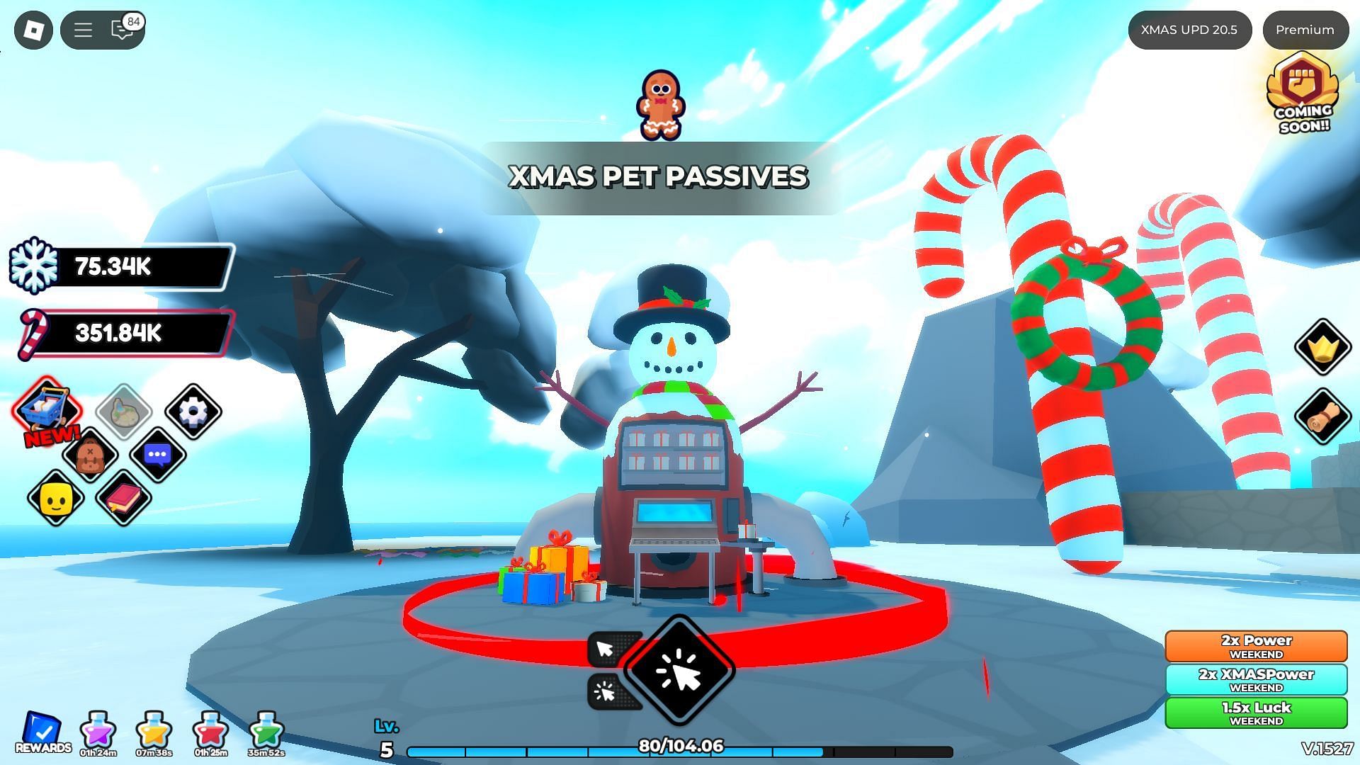 Xmas Pet Passive station (Image via Roblox)