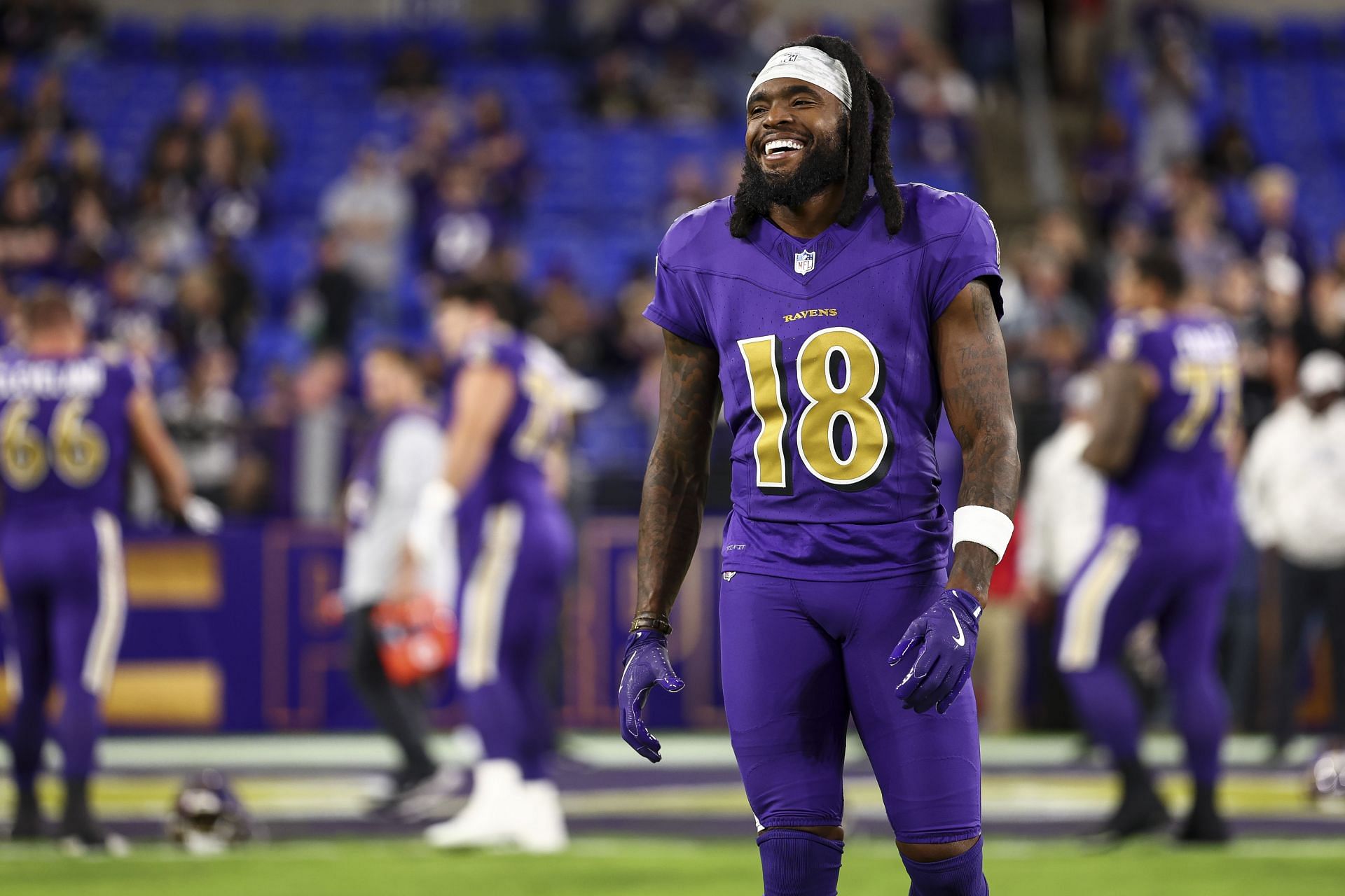 Diontae Johnson during Cincinnati Bengals v Baltimore Ravens - Source: Getty