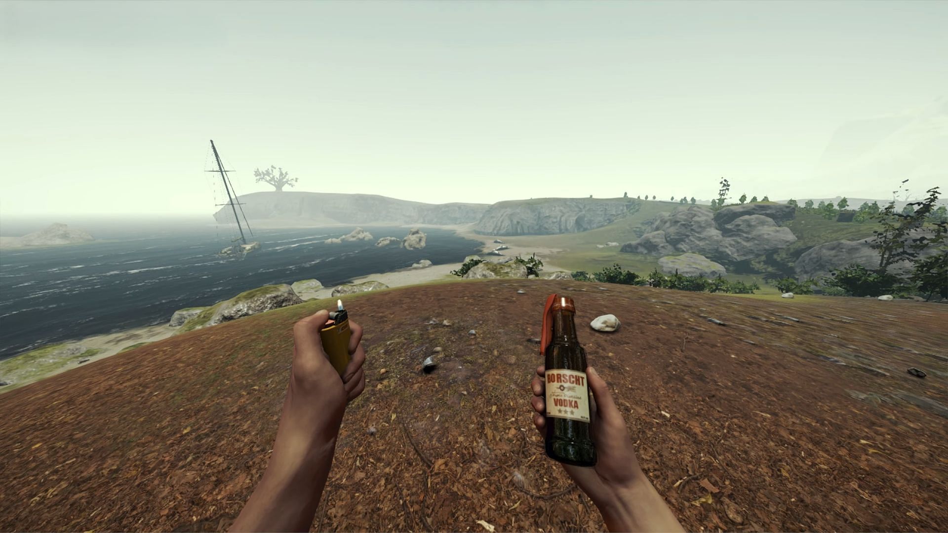 Molotov Cocktail can be stored in Explosives holder and Catapult (Image via Endnight Games)