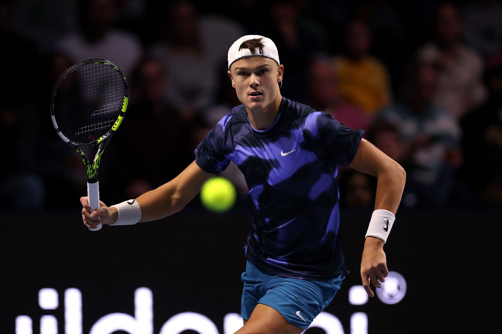 Holger &#039;The Viking&#039; Rune during the UTS Grand Final London 2024 semi-finals - Source: Getty