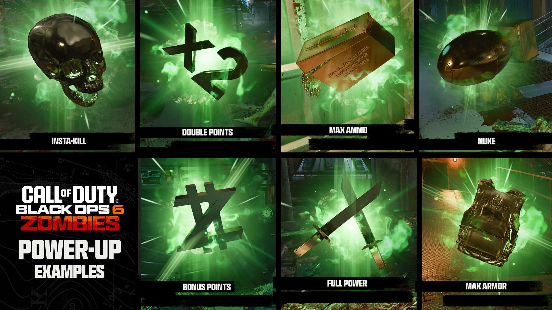 All power-ups to complete the new Terminus Island Easter egg in Black Ops 6 Zombies (Image via Activision)