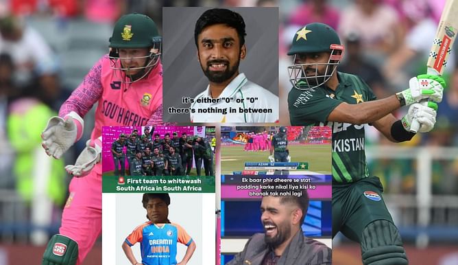 "Unreal downfall of SA" - Top 10 funny memes after Pakistan's historic whitewash against South Africa in ODI series 2024
