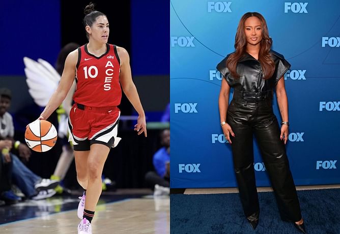 "Sheeeesh": Kelsey Plum gushes over Travis Kelce's ex Kayla Nicole's 'toned' physique in swimwear fitness clip
