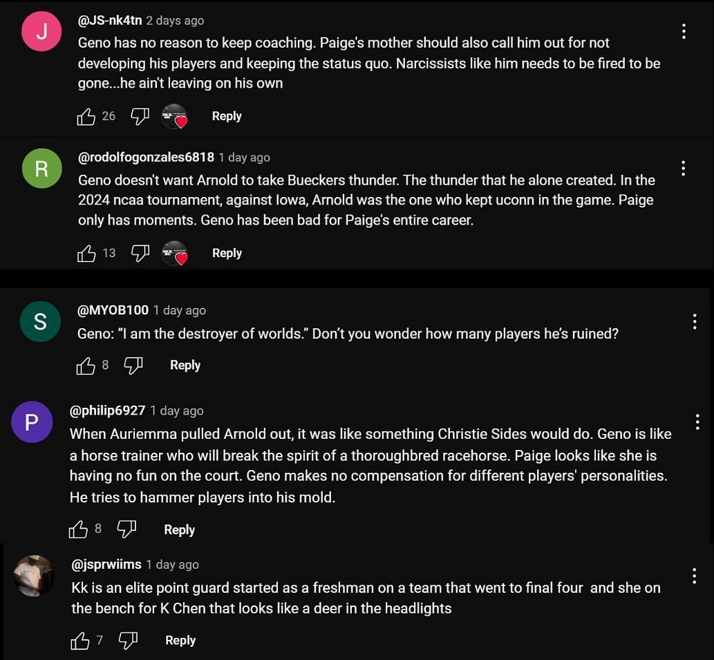 Fans commented on YouTube