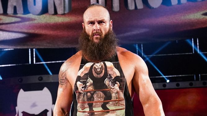 Braun Strowman suddenly appears as a referee; features in a match with three WWE legends