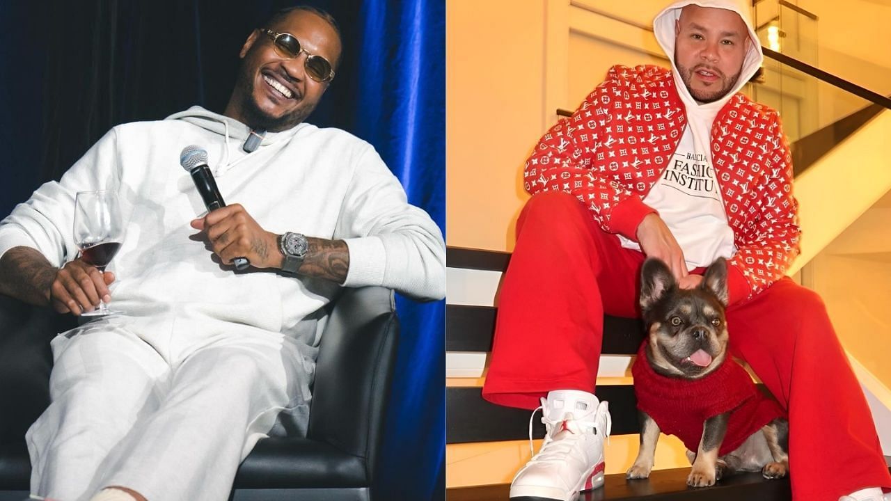 Fat Joe playfully jabs at Carmelo Anthony &amp; Chris Paul over signature sneaker [Picture Credit: IG/@fatjoe, X/@carmeloanthony]